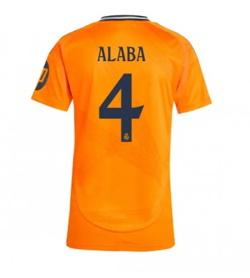 Real Madrid David Alaba #4 Bortatröja Dam 2024-25 Kortärmad